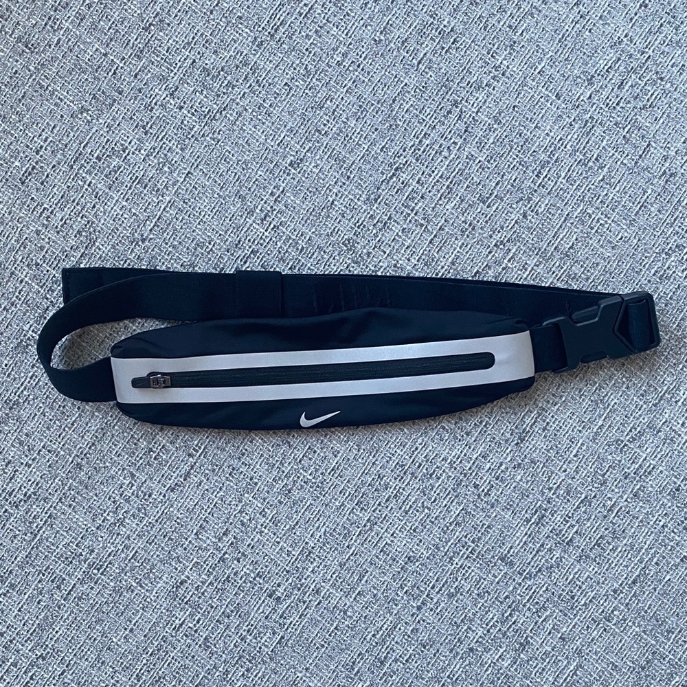 Nike Black and Gray Belt Bag
